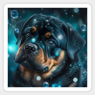 Rottweiler Bubbly Sticker